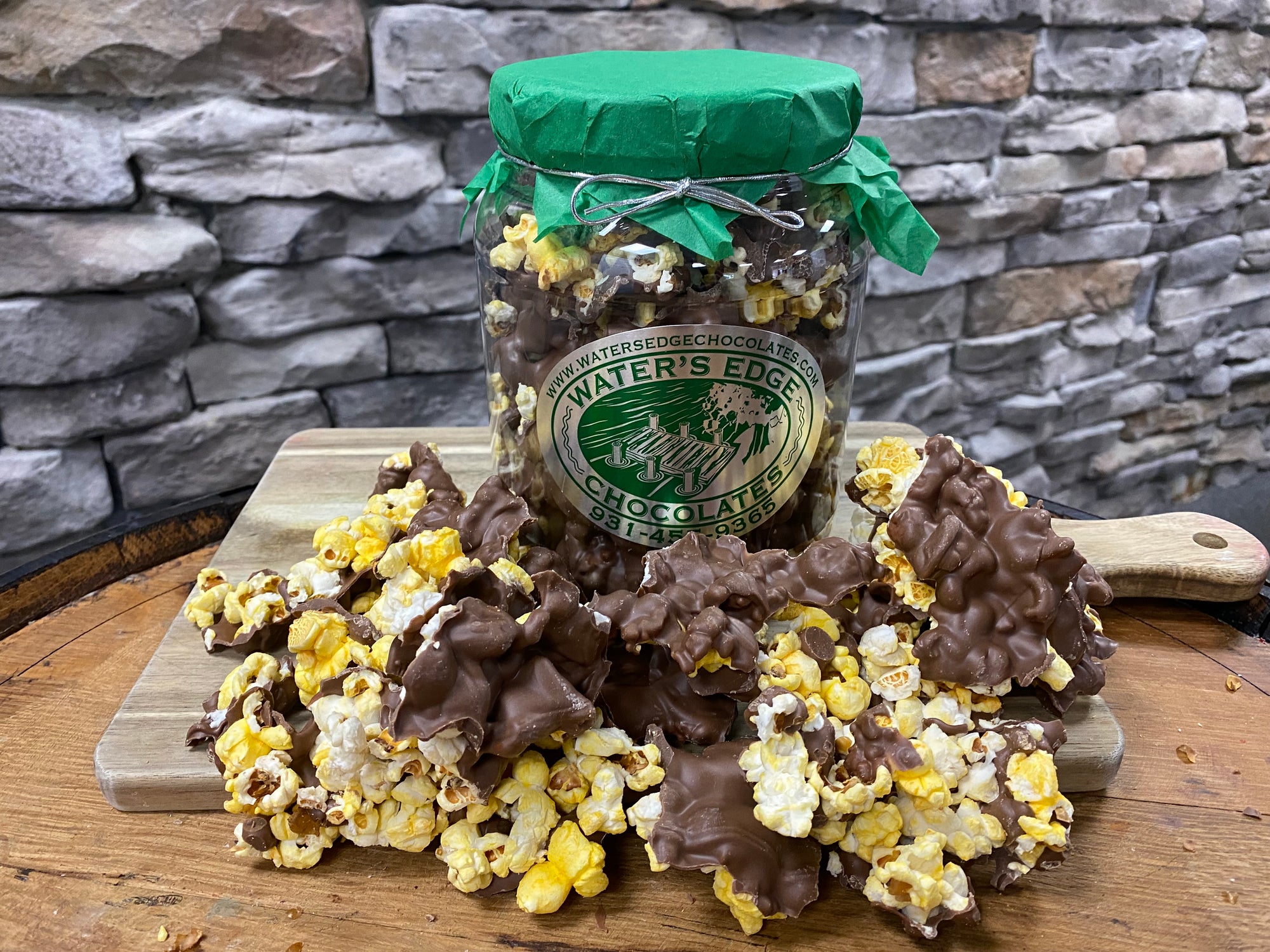 Chocolate Covered Popcorn Small Canister