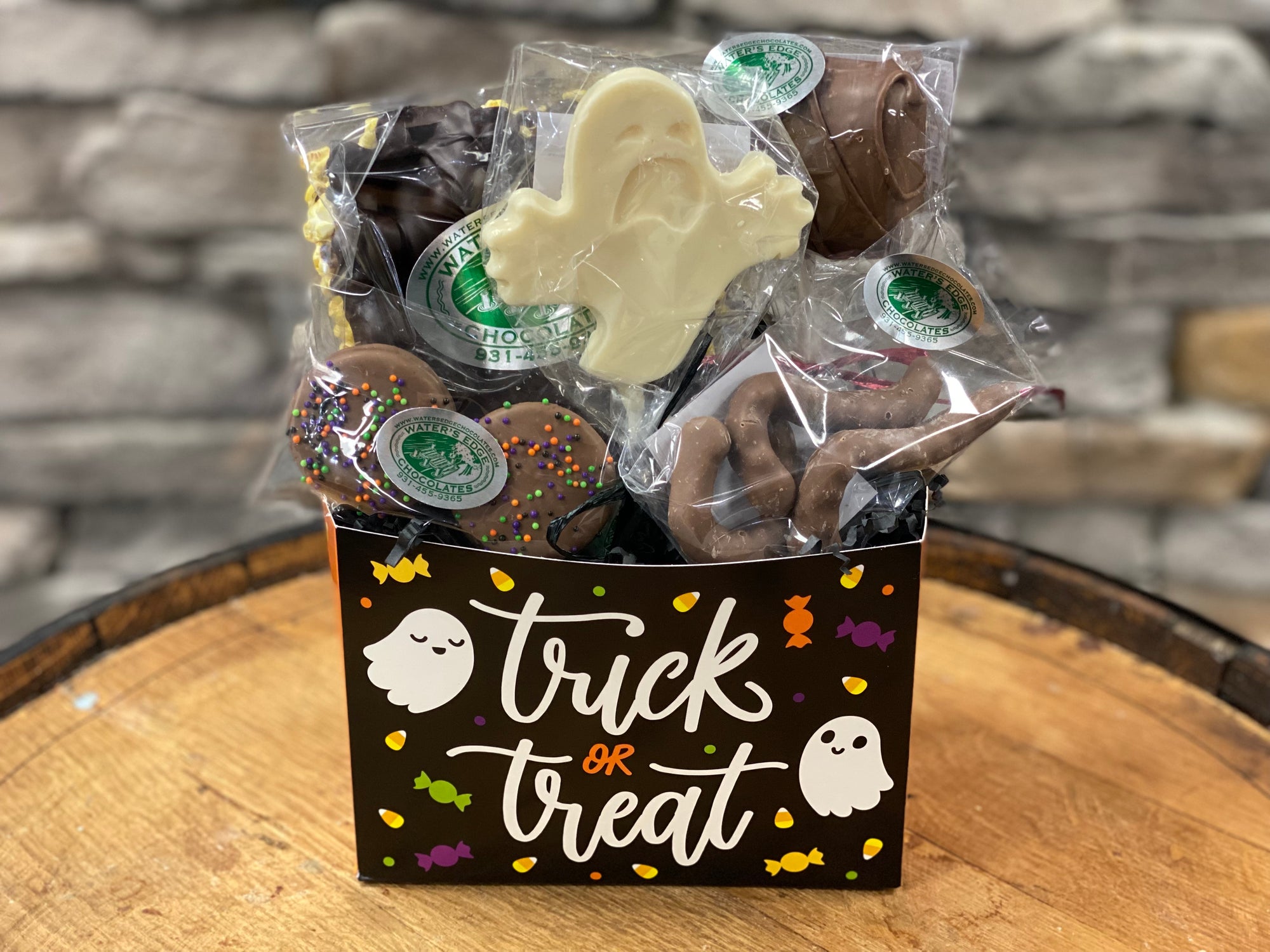 Chocolate Halloween Trick or Treat Basket