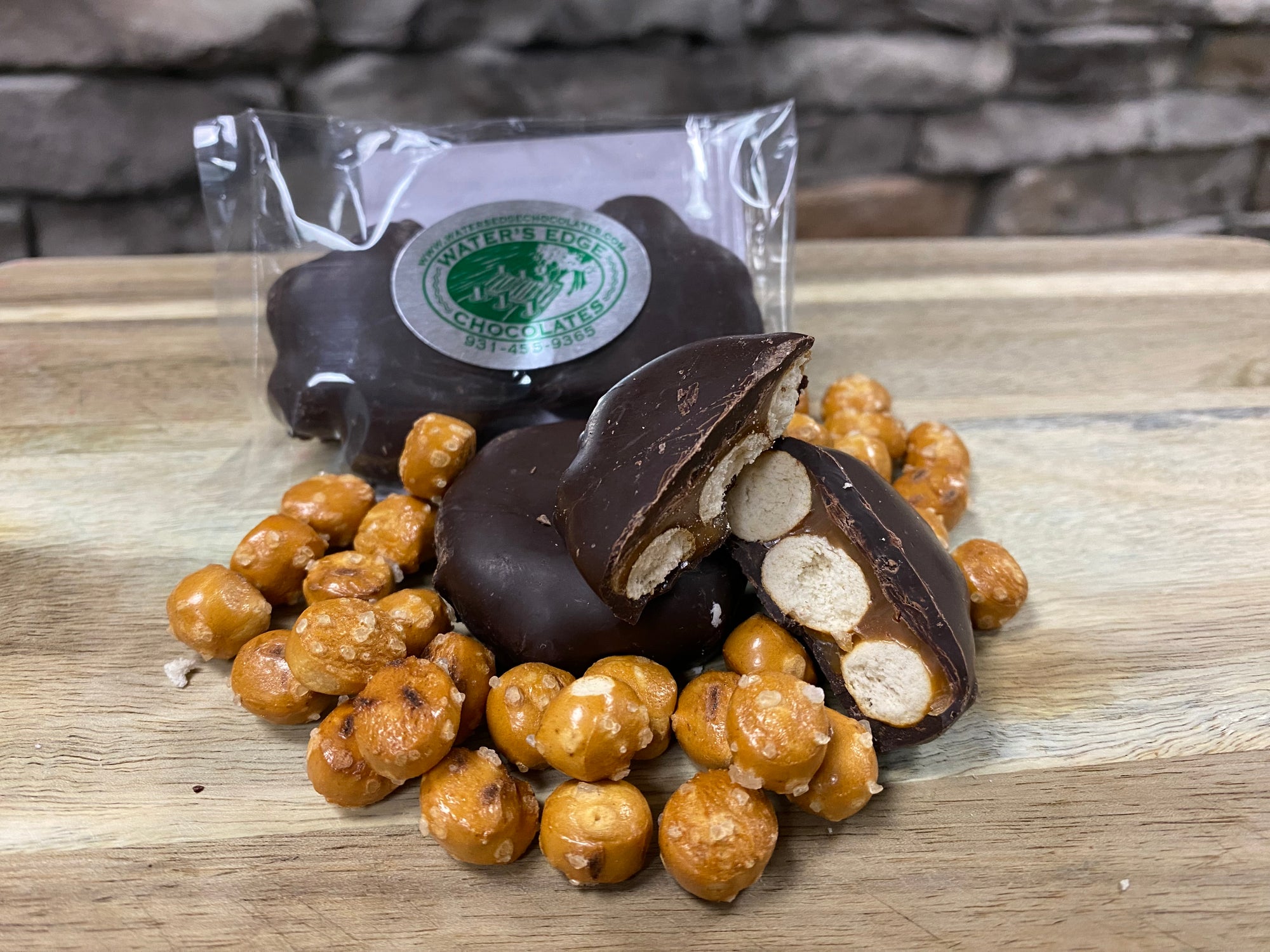 Chocolate Caramel Pretzel Bites