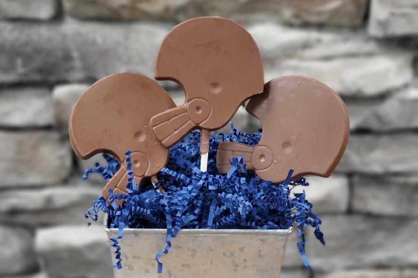 Chocolate Football Helmet